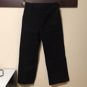 Wide leg cotton black pants (uniqlo 4)
